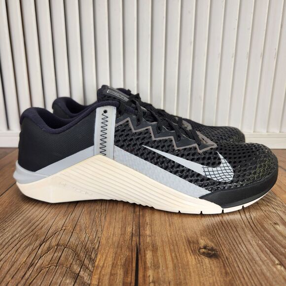 Nike Metcon 6 Training Shoes Mens Size 9 Black Grey Mesh Gym Sneakers CK9388-010 main image 5